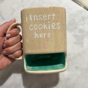 Ceramic Milk and Cookie Mug